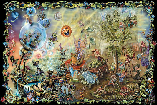 Psychedelic Trippy Fantastic Nature Landscape Jigsaw Puzzle
