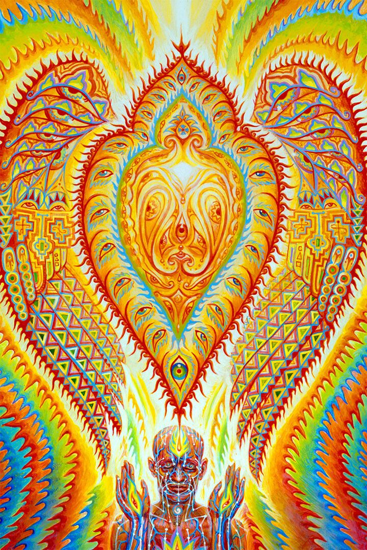 Psychedelic Trippy Visual Abstract Modern Print Jigsaw Puzzle
