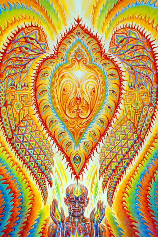 Psychedelic Trippy Visual Abstract Modern Print Jigsaw Puzzle