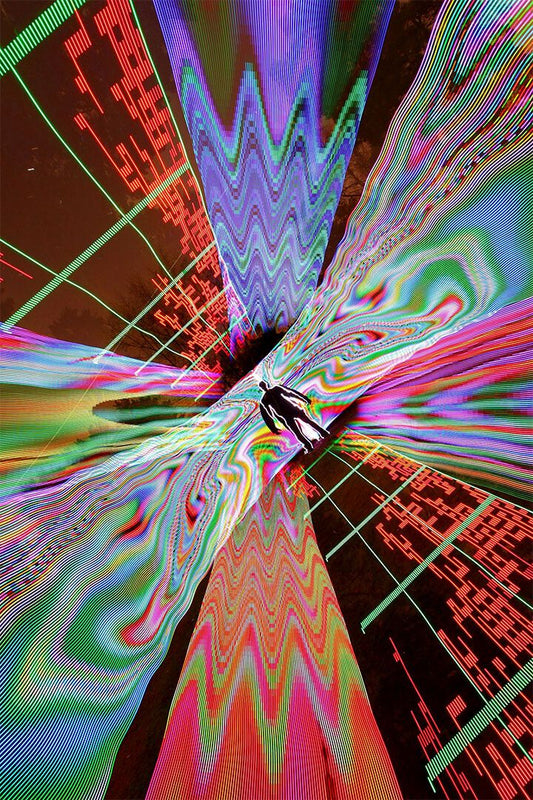 Psychedelic Vivid Radiation Artwork Print Wall Art Home Decor Poster