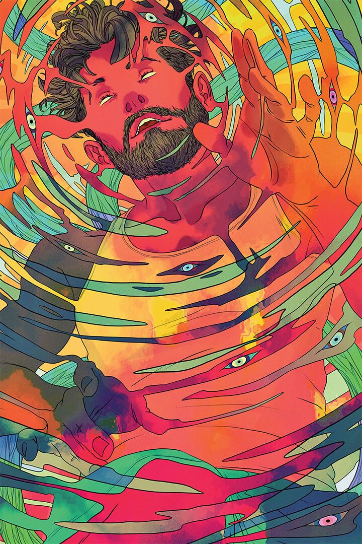 Psychedelic Zonk Colorful Artwork Painting Jigsaw Puzzle
