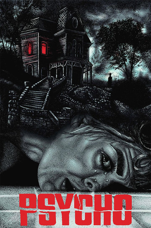 Psycho Horror Movie Horror Thriller Vintage Jigsaw Puzzle