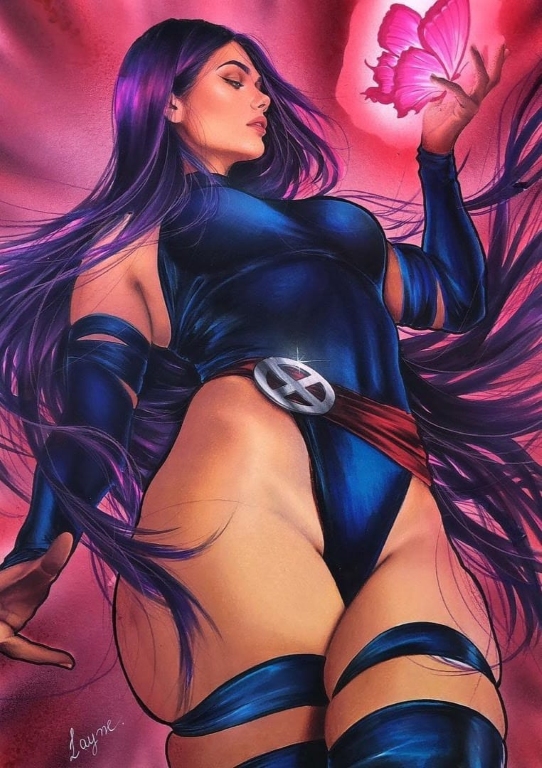 Psylocke Butterfly 5692 Print Poster