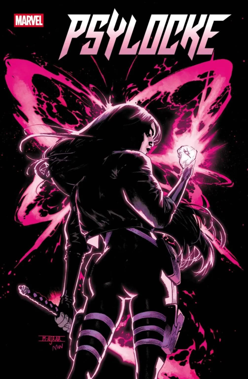 Psylocke Marvel Pink Butterfly Design Print Poster