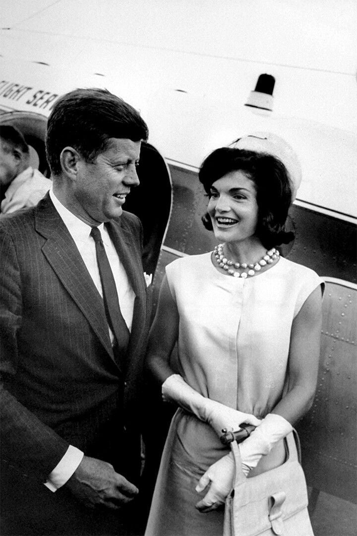 Public Appearance Of John And Jackie Kennedy Print Jigsaw Puzzle