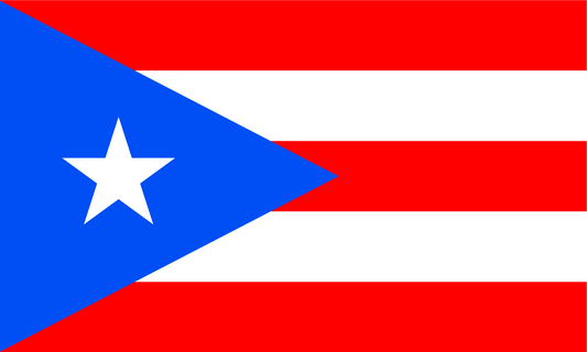 Puerto Rico Flag Print Poster