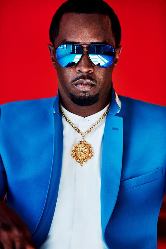 Puff Daddy Singer Entrepreneur Artist Painting Print Jigsaw Puzzle