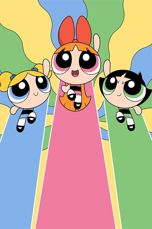 Puff Girls Flying Decor Wall Art Jigsaw Puzzle