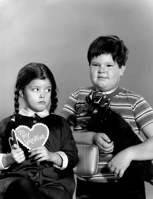 Pugsley & Wednesday Addams Classic Family Tv Show Picture Magnet Print