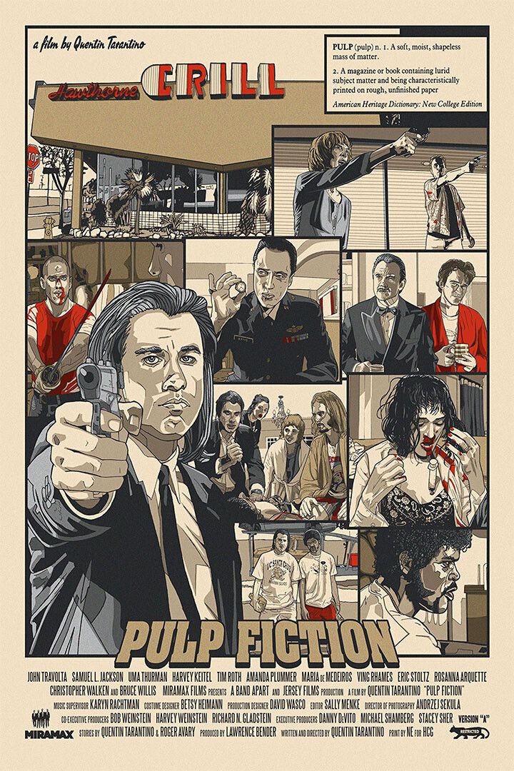 Pulp Classic Movie Action Crime Excitement Jigsaw Puzzle