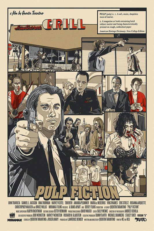 Pulp Classic Movie Action Crime Excitement Jigsaw Puzzle