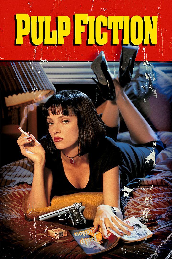 Pulp Fiction Movie Drama Crime Vintage Painting Jigsaw Puzzle