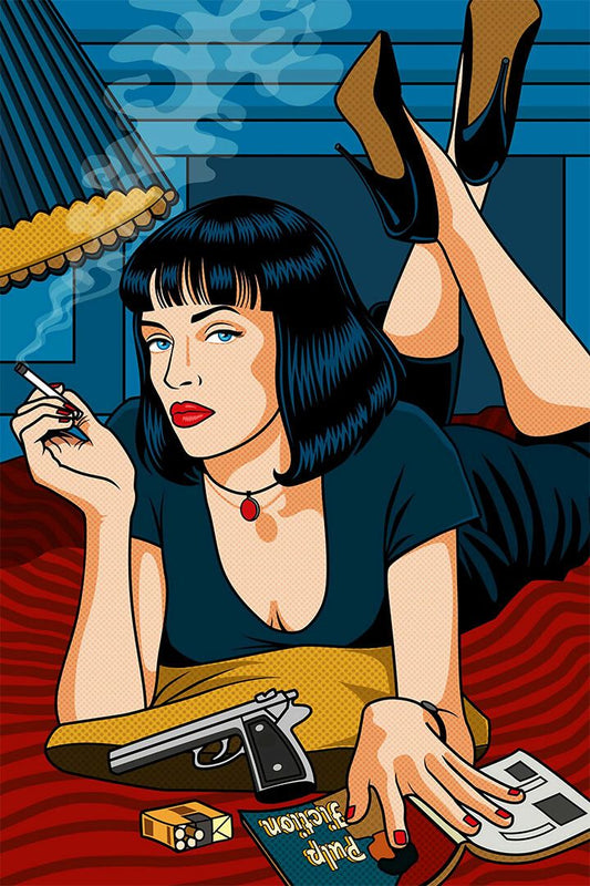 Pulp Fiction Thriller Drama Print Wall Indoor Room Outdoor Jigsaw Puzzle Jigsaw Puzzle