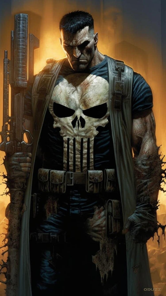 Punisher Artwork Illustration Print Poster