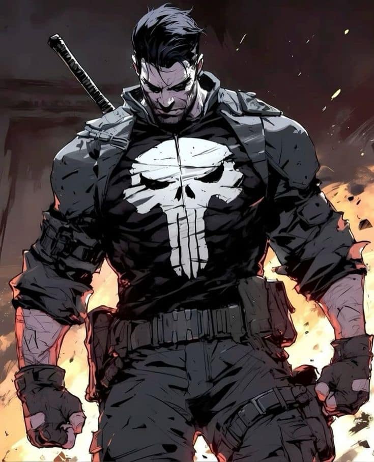 Punisher Character Artwork Jigsaw Puzzle