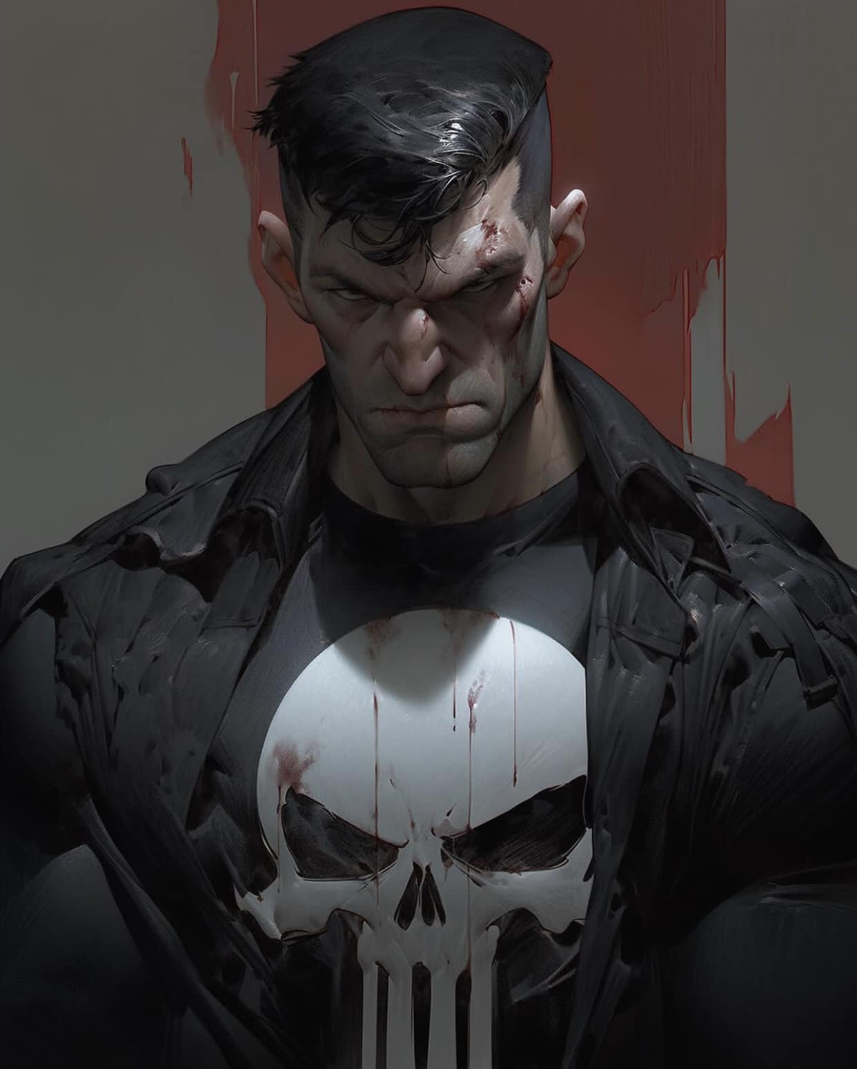 Punisher Character Portrait (2) Print Poster