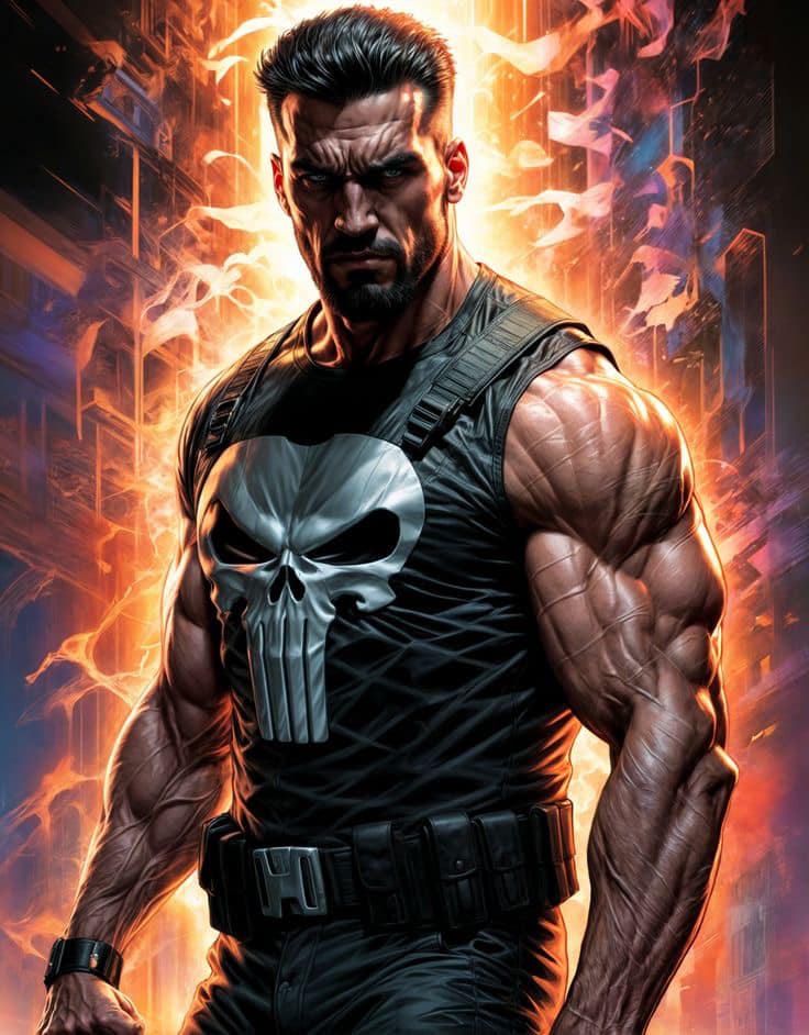 Punisher Character Portrait (4) Jigsaw Puzzle