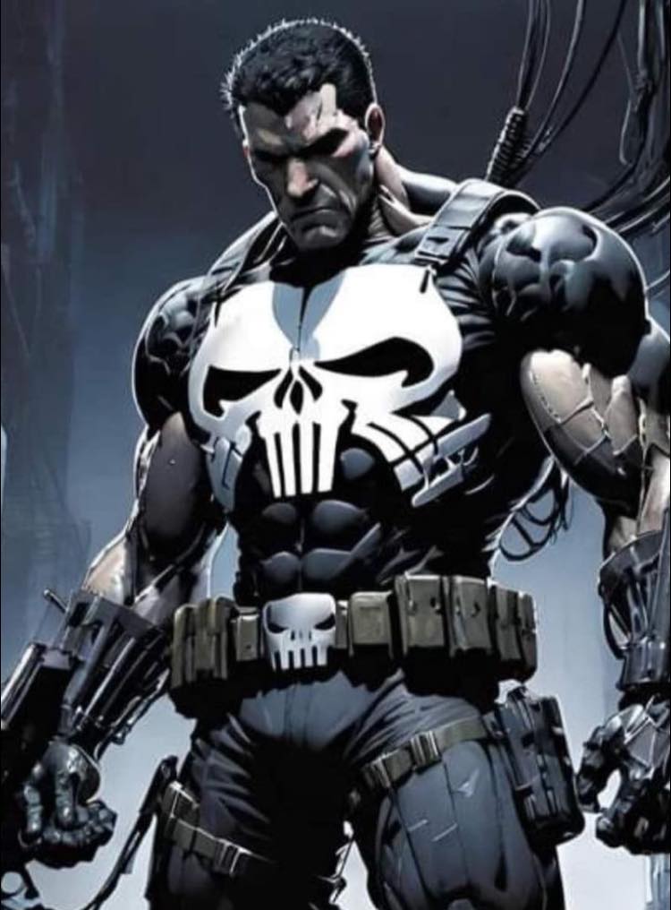 Punisher Comic Character Artwork Print Poster