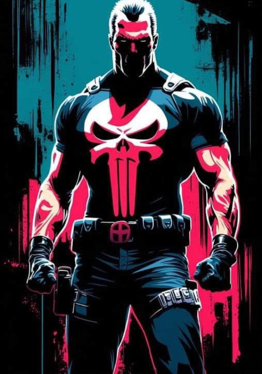 Punisher Illustration Print Poster