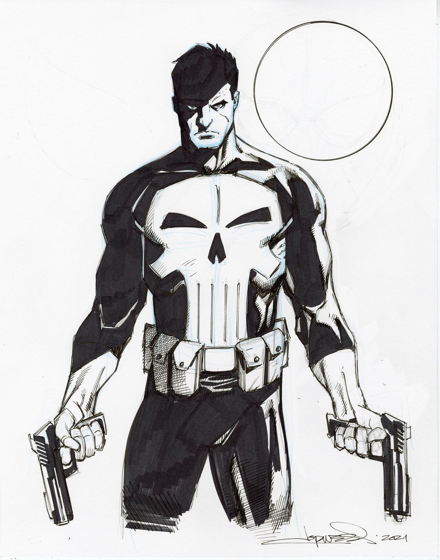 Punisher Illustration 2021 Print Poster