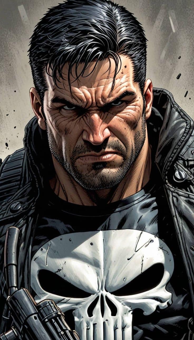 Punisher Portrait Print Poster