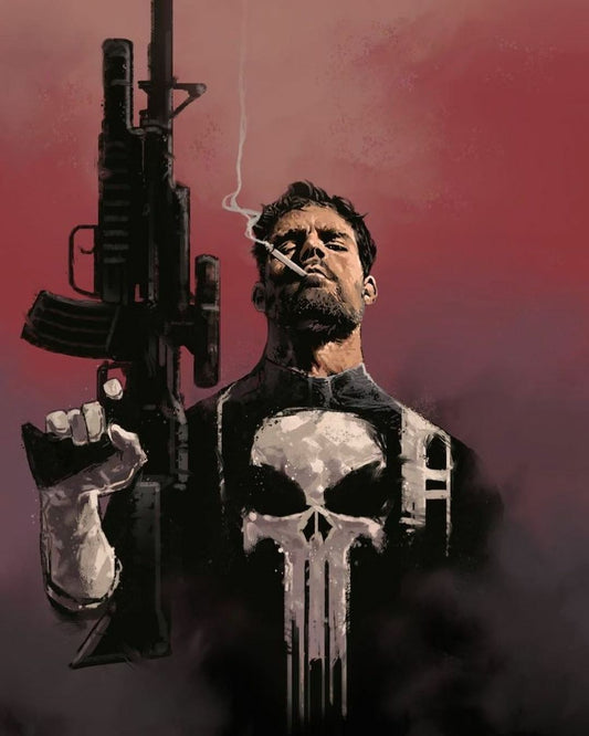 Punisher Portrait Action Print Poster