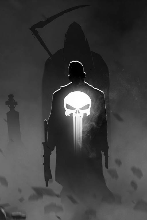 Punisher Skull Emblem 928 Print Poster