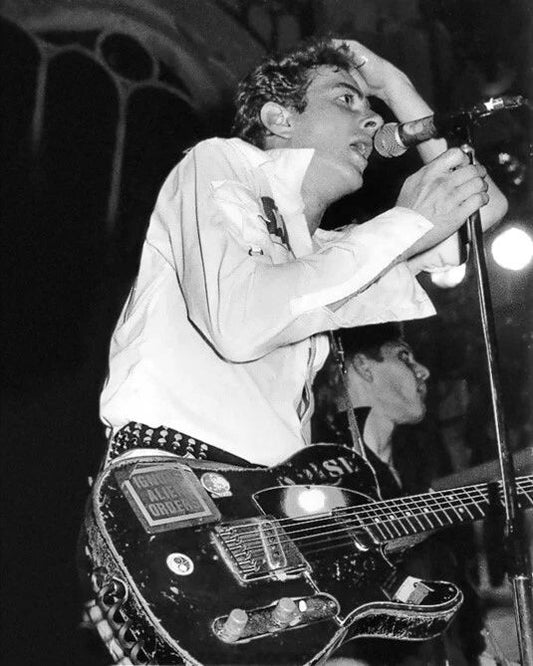 Punk Rock Singer Joe Strummer Glossy Keychain The Clash Print