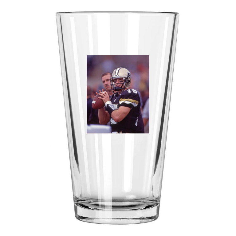 Purdue Boilermakers Drew Brees Photo College Football 1 Pint Beer Drinking Glass
