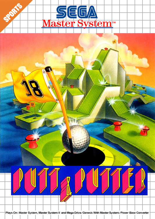 Putt & Putter Sega Master System Print Poster
