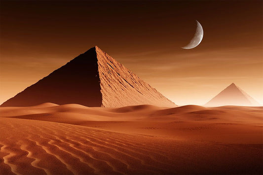 Pyramid Desert Moon Tourism Landscape Print Jigsaw Puzzle
