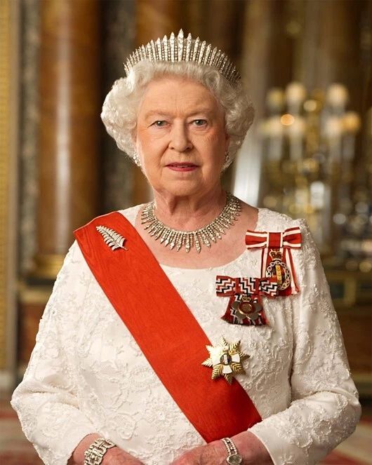 Queen Elizabeth Ii Glossy Keychain Celebrity Print New Zealand Leader Keychain