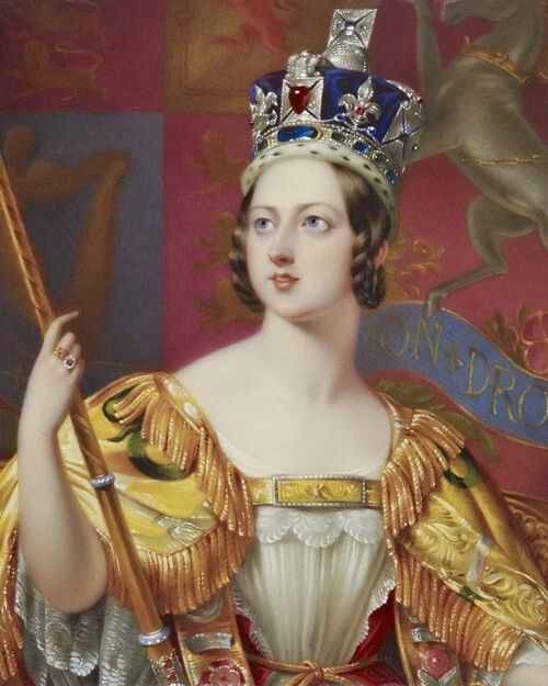 Queen Victoria Of The Uk Glossy Magnet Print Painting Magnet 1