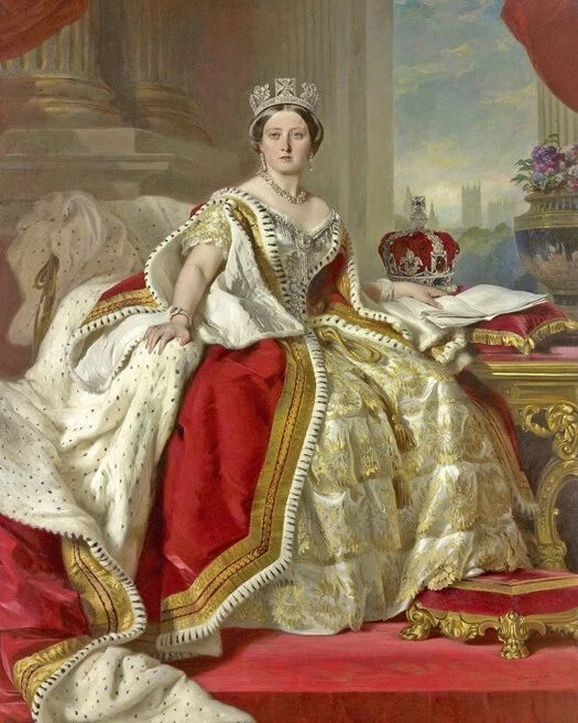 Queen Victoria Of The Uk Glossy Keychain Print Painting Keychain 3