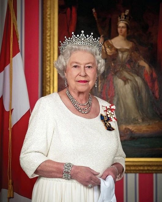 Queen Of Canada Elizabeth Ii Keychain Royal Family Print Portrait Keychain