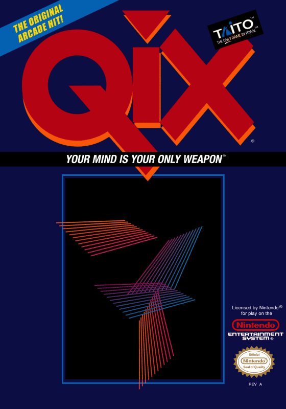 Qix (Usa) Nes Print Poster
