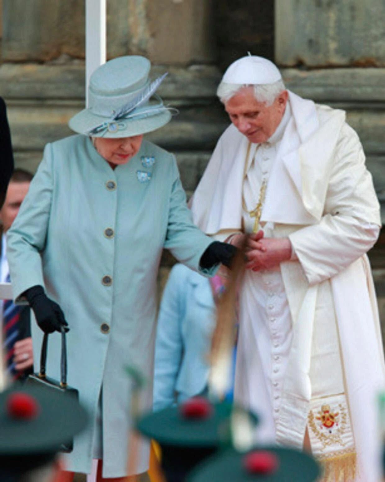 Queen Elizabeth Ii Pope Benedict Xvi Classic Picture Photo Print