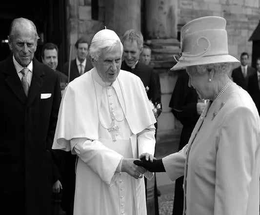 Queen Elizabeth Pope Benedict Xvi Prince Philip Picture Photo Print