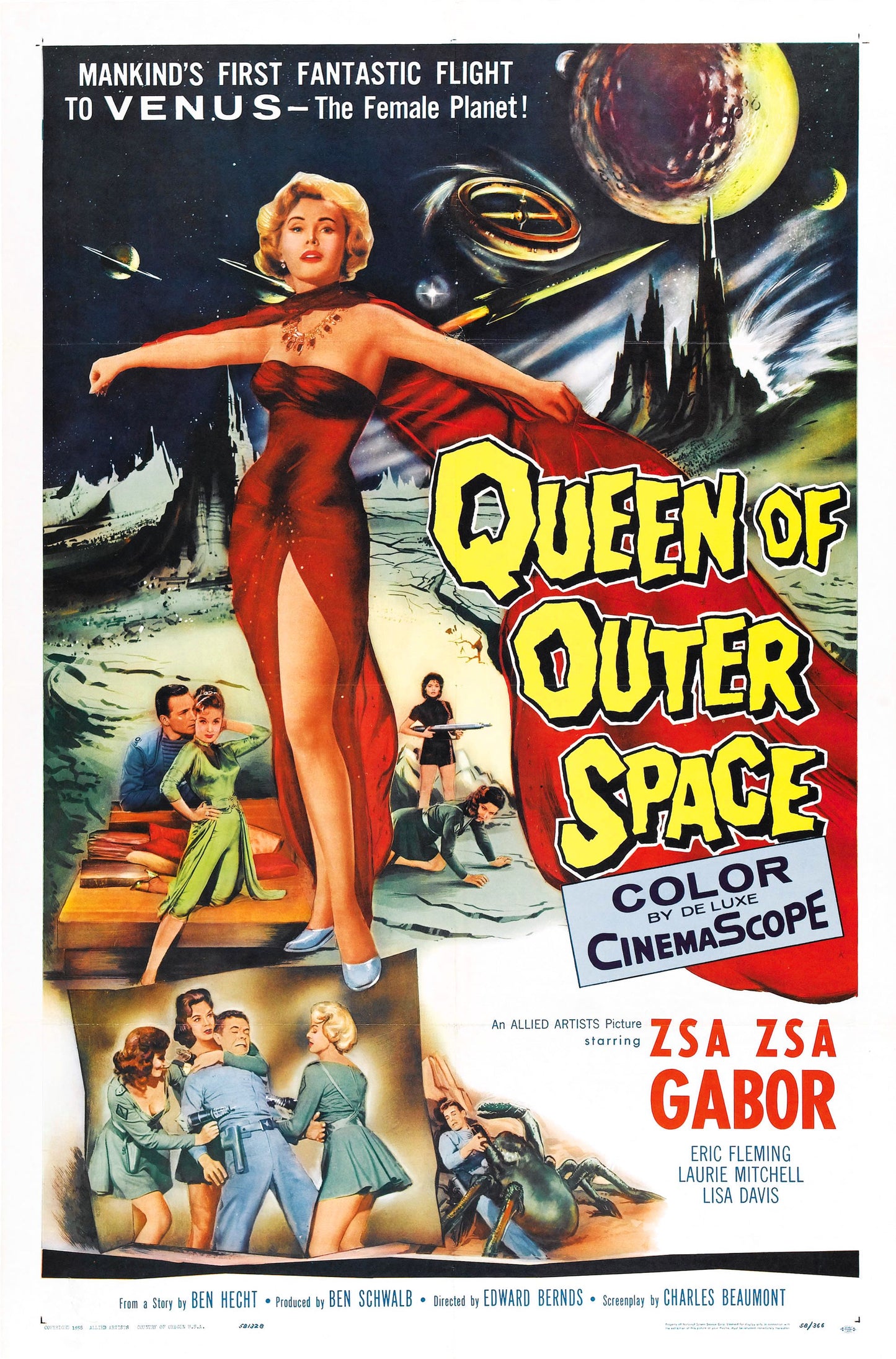 Queen Of Outer Space 01 Movie Magnet