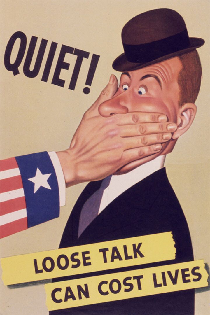 Quiet Loose Talk Can Cost Lives World War 2 Ww2 Vintage Jigsaw Puzzle