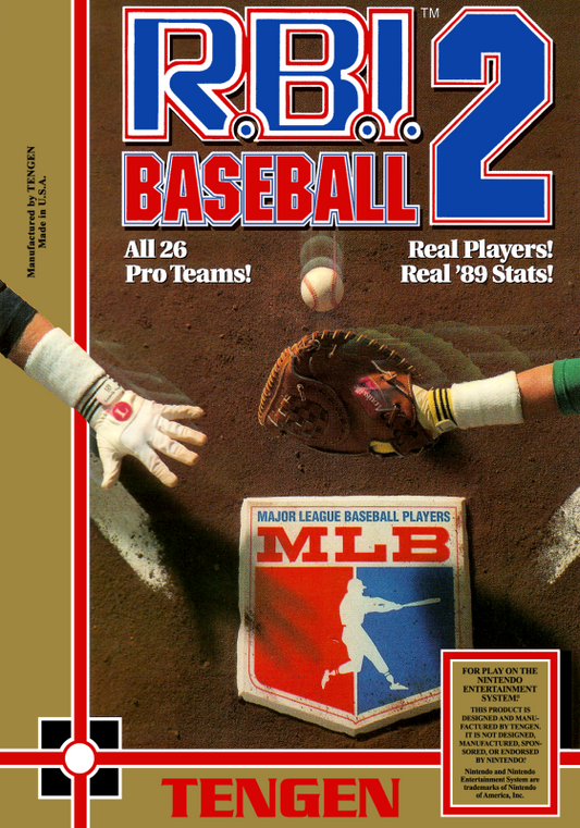 R.B.I. Baseball 2 (Usa) (Tengen Unlicensed) Nes Print Poster