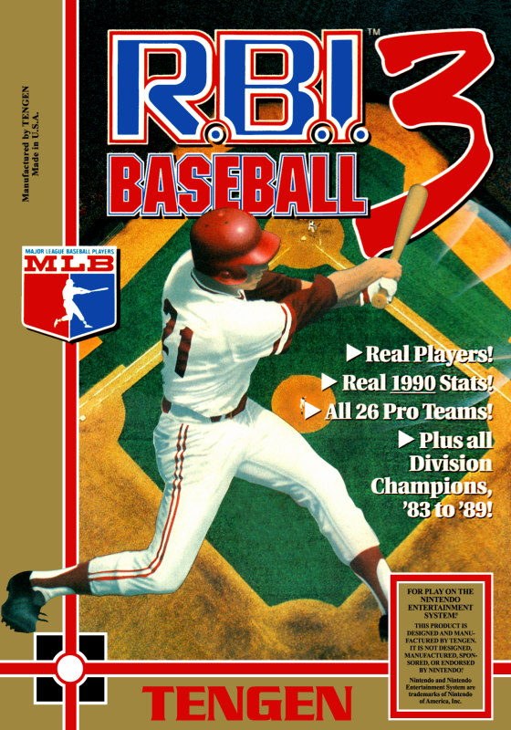 R.B.I. Baseball 3 (Usa) (Tengen Unlicensed) Nes Print Poster