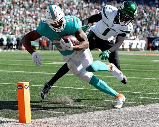 Raheem Mostert Keychain Miami Dolphins Picture Nfl Vs Jets