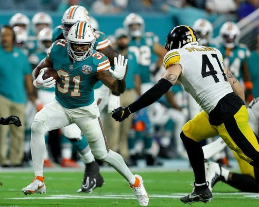 Raheem Mostert Keychain Miami Dolphins Picture Nfl Vs Steelers