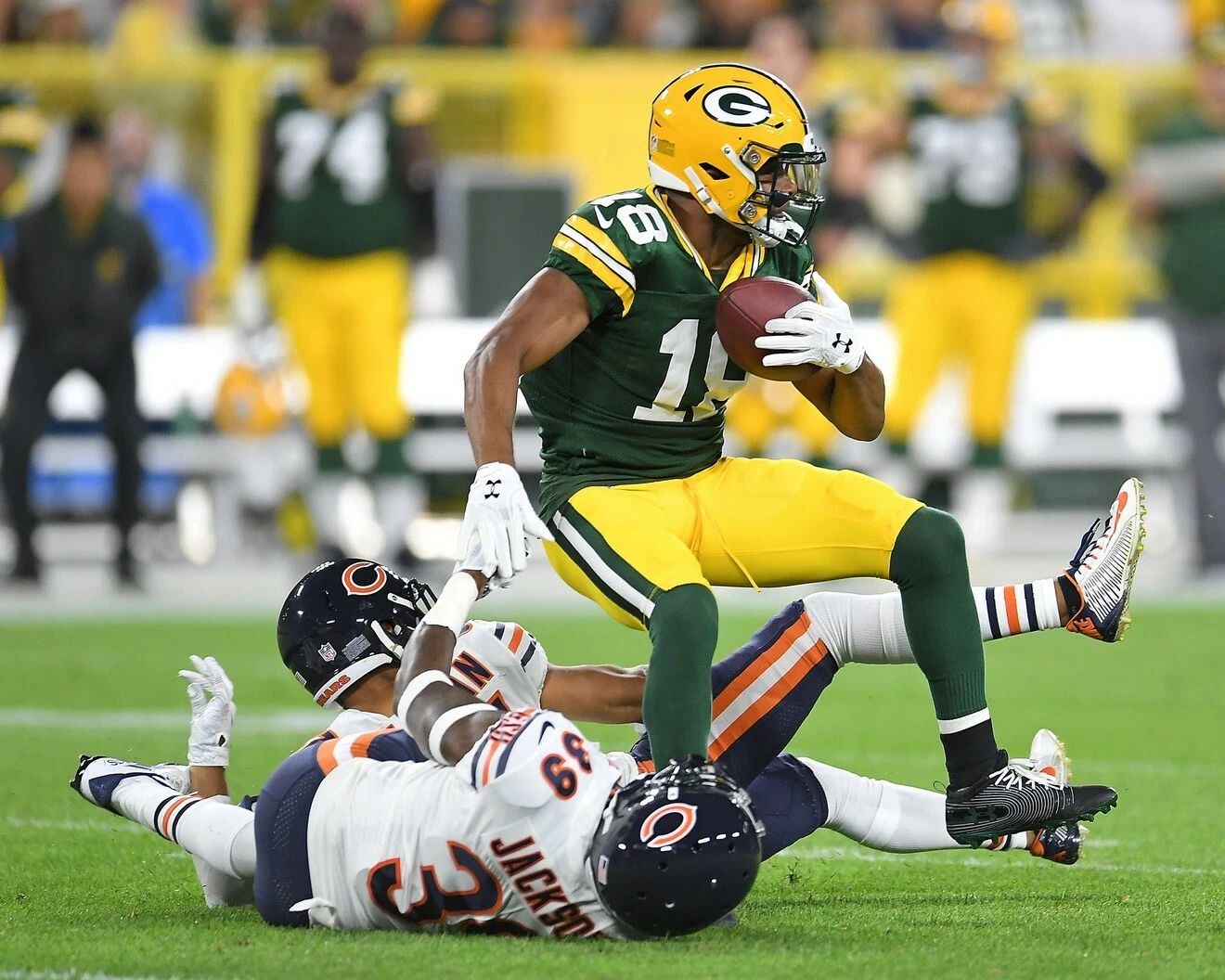 Randall Cobb Photo Green Bay Packers Picture Recepcion Vs Bears Jackson
