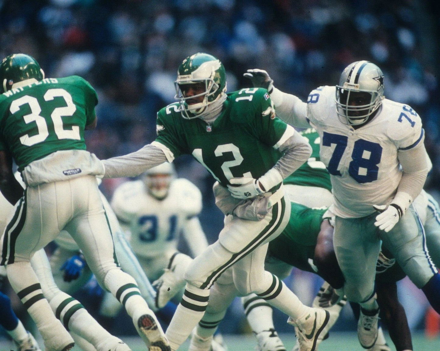 Randall Cunningham Photo Philadelphia Eagles Football Picture Vs Cowboys