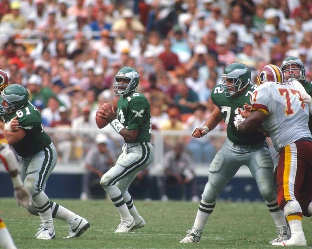 Randall Cunningham Photo Philadelphia Eagles Football Picture Vs Redskins