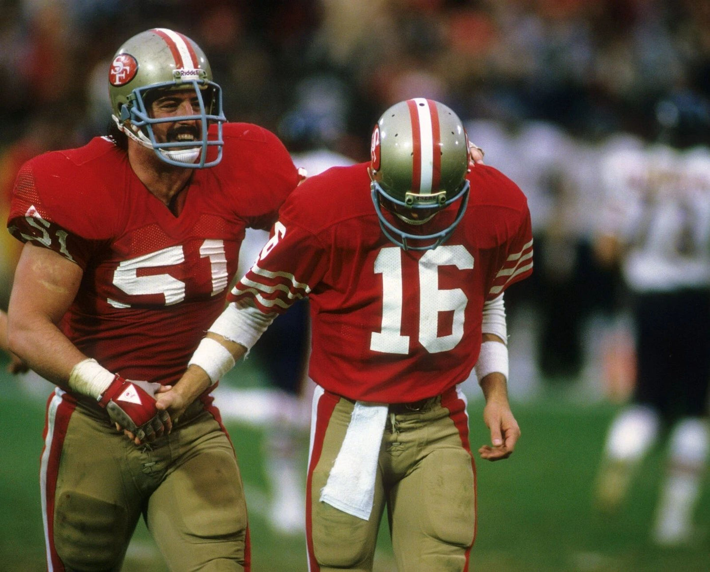 Randy Cross & Joe Montana Photo San Francisco 49Ers Forty Picture Football