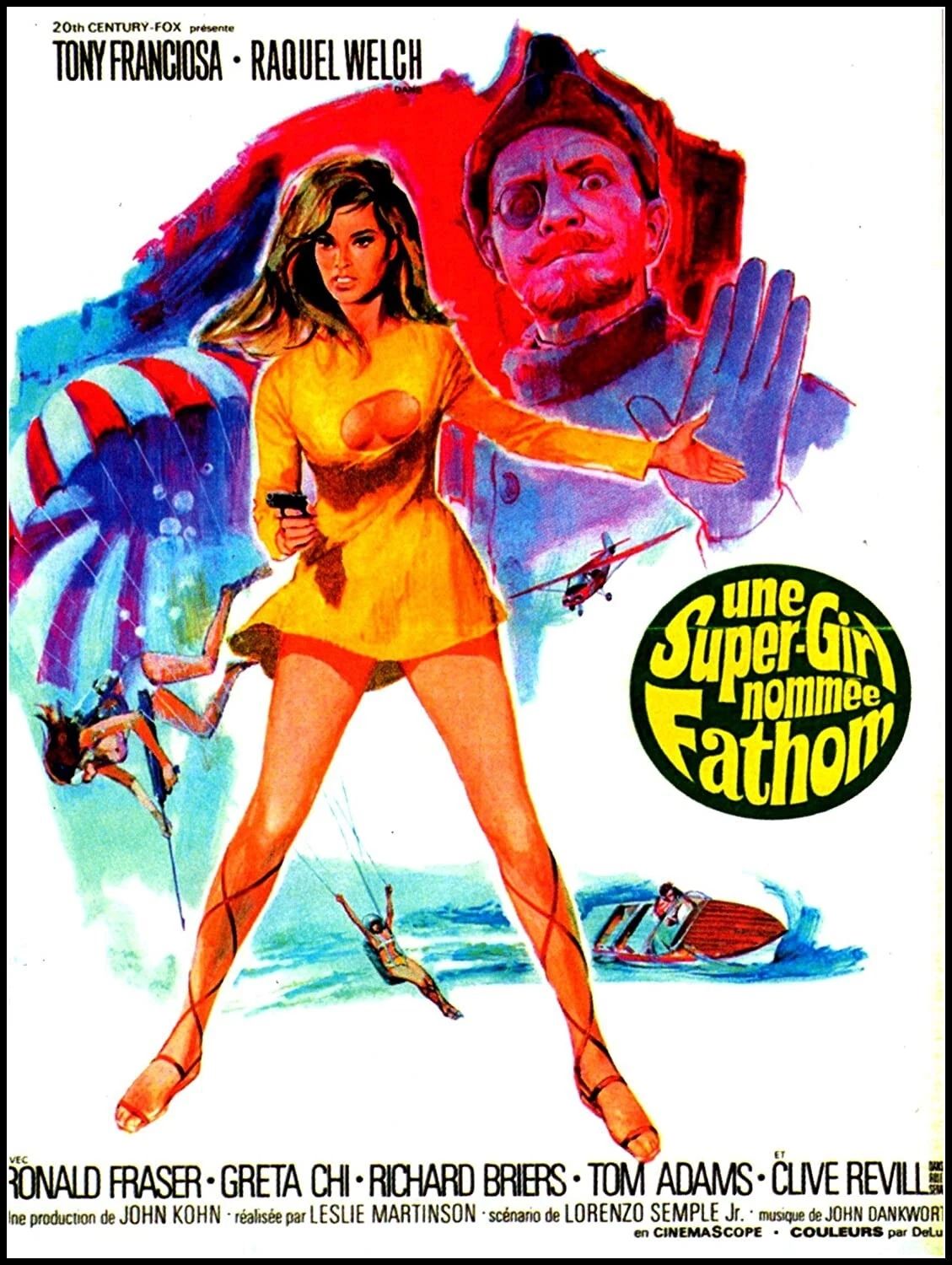 Raquel Welch Movie Poster For 1967 Film Fathom Picture Photo Print