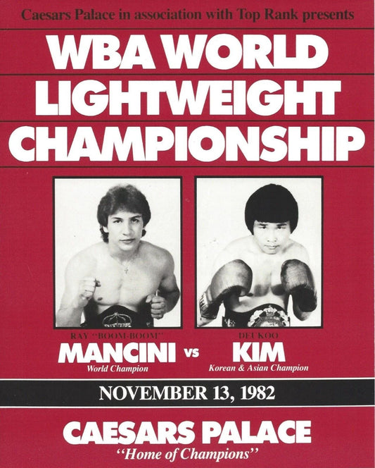 Ray Boom Boom Mancini Vs Deu Koo Kim Magnet Boxing Picture